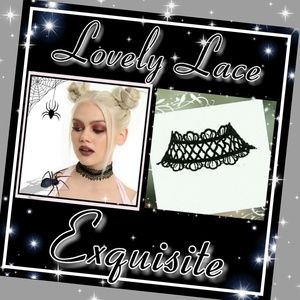 Two Blck Velvet & Lace Chokers!!!